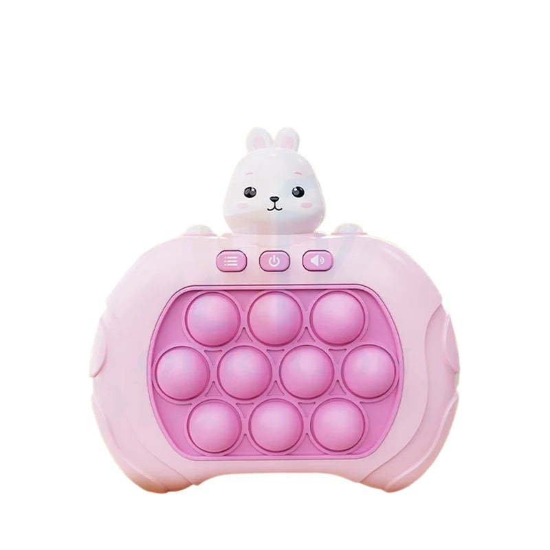 Pop Fidget Game Quick Push Bubble Game Handle Toy Anti-Stress Toys with LED Game Machine Relieve Stress Toys for Boys Girls Gift