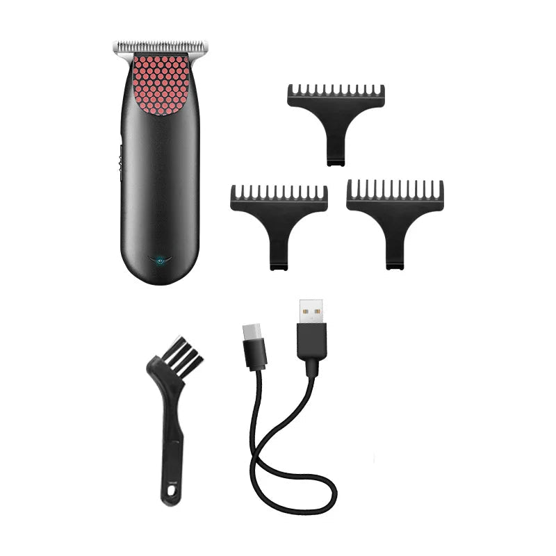 Professional Pocket Cordless Hair Clipper Compact Mini Electric Beard Hair Trimmer Small Portable Grooming Kit for Men