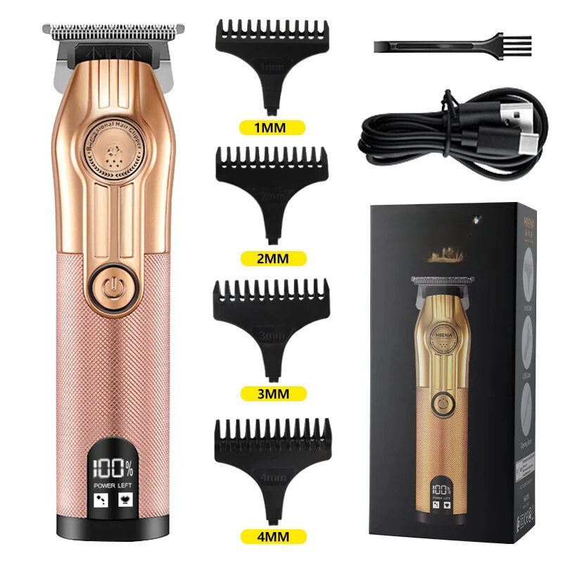 Hair Clipper Rechargeable Professional Hair Clipper Men's Electric Hair Clipper Cordless Haircut Styling Men's Beard Trimmer