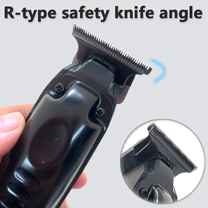 Cordless Hair Trimmer Barber 0mm Zero Gapped Clipper Finish Cutting Machine Detailer High Performance