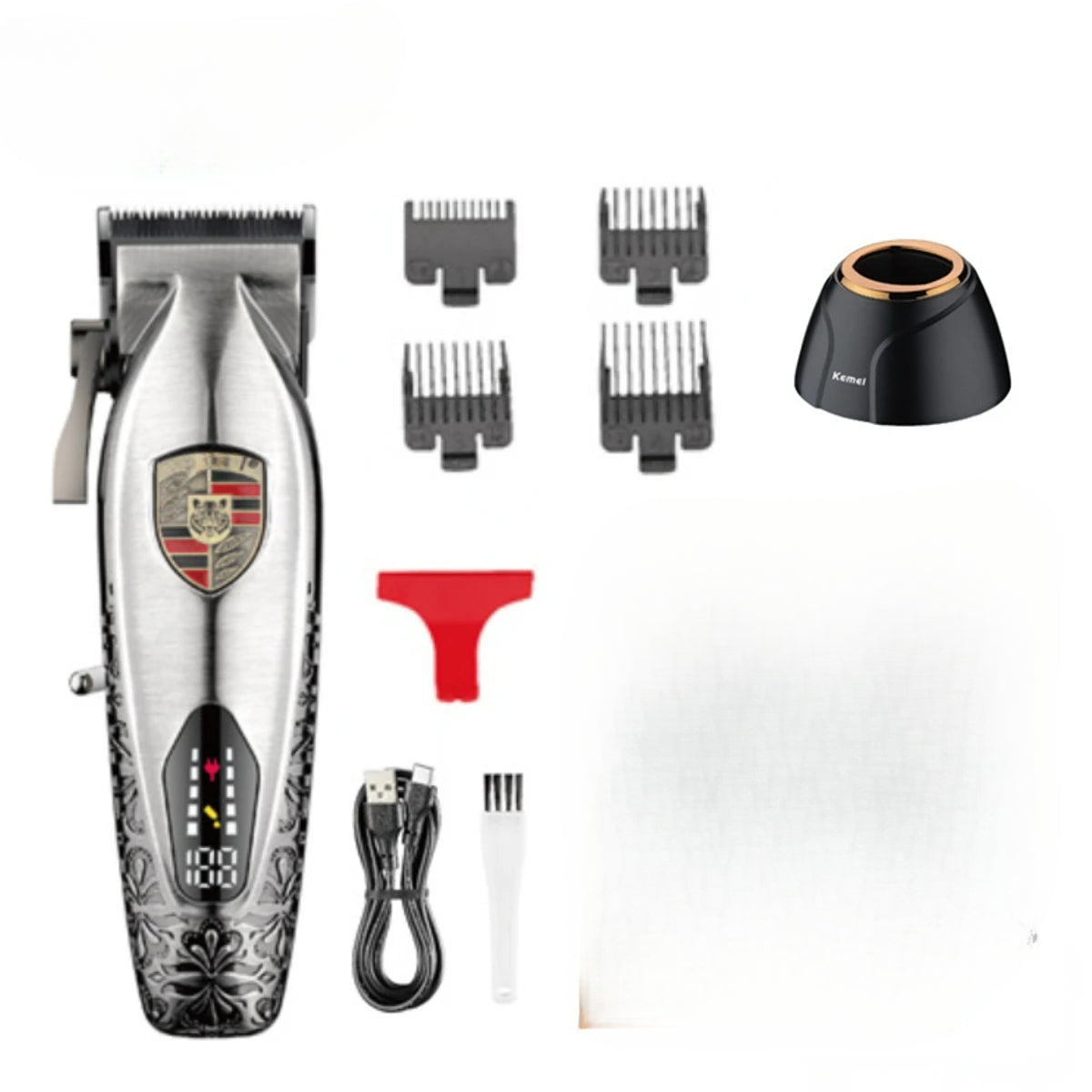 Trimmer Professional Hair Clipper Adjustable Hair Cutting Machine Electric Haircut Machine Metal Hair Clippers Men