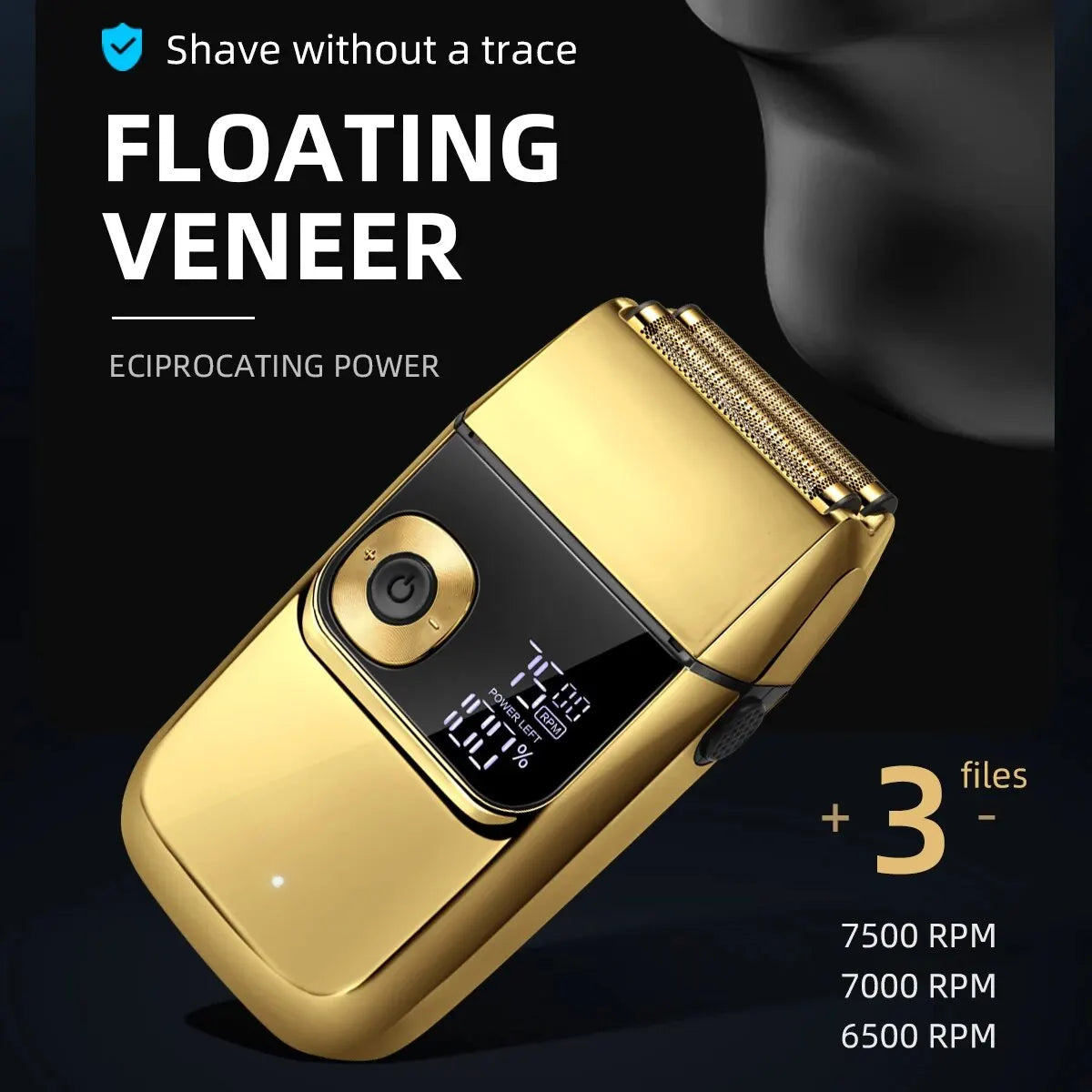 Double Foil Professional Electric Shaver for Razors Head for Bald Barber Supplies Hair & Beard Trimmer Cordless