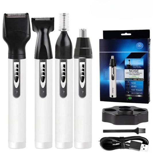 Rechargeable Nose Ear Hair Trimmer For Men&Women Grooming Kit Electric Eyebrow Beard Trimer Nose And Ears Trimmer