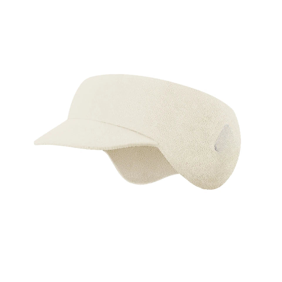 Earmuffs with Brim Cycling Running Bicycle Ski Double Layer Ear Warmer Plush Windproof Headwear Soft Warm Sports Headband Women