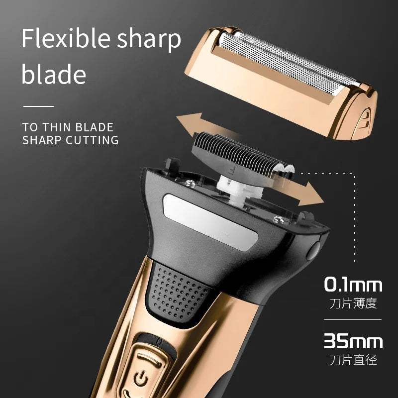 3 In 1 Hair Trimmer Professional Nose Trimmer Electric Beard Shaver Detachable Blade Hair Cutting Machine for Men