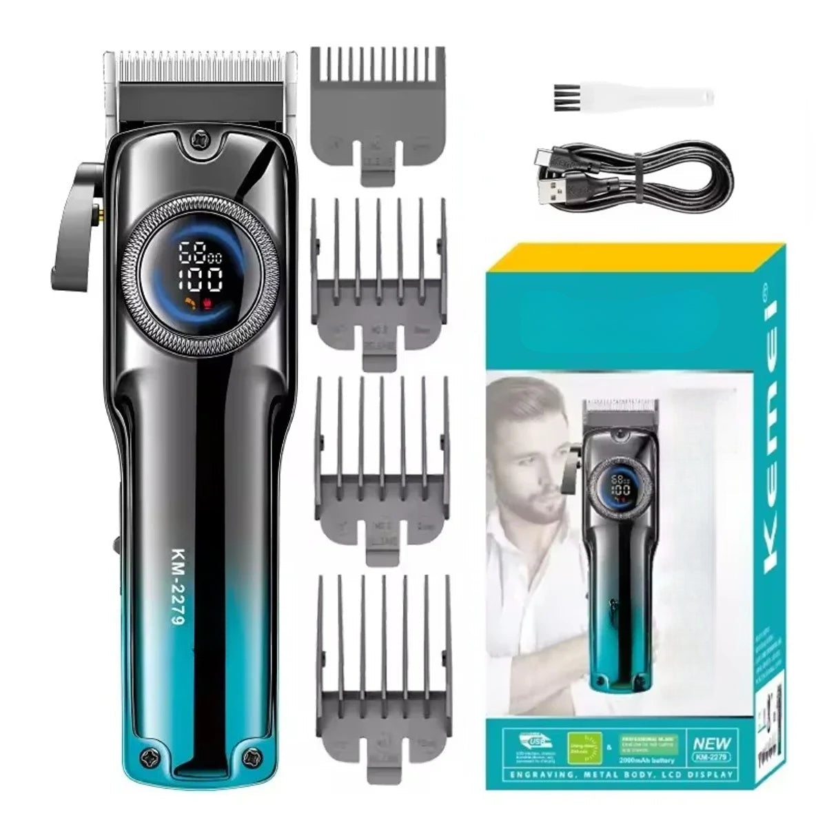 Hair Clipper Electric Hair Cutting Machine Professional Hair Clipper Adjustable Haircut Machine Clipper for Men