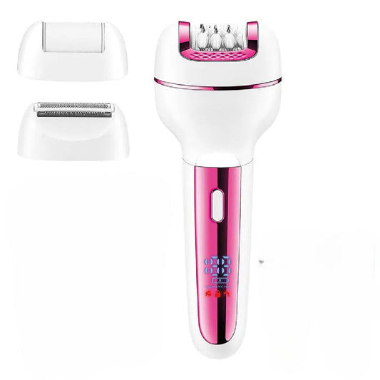 3 in1 Epilator Women Electric Shaver For Face & Body Rechargeable Lady Trimmer Hair Removal Bikini Underarms Legs
