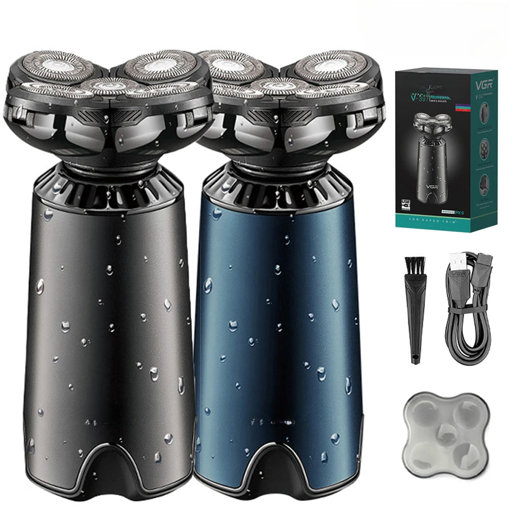 Intelligent Waterproof Barber Electric Shaver Men's Beard Body Hair Trimmer Rotating 5 Head Shaver Shaver Shaver