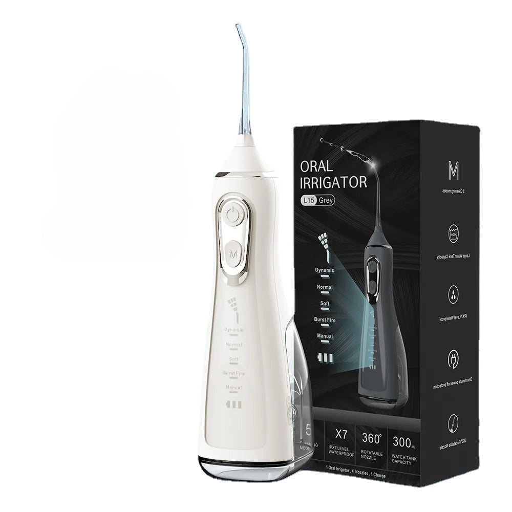Portable Water Flosser Dental Oral Irrigator Pick 5 Modes 360 Rotated Jet For Cleaning Teeth Thread Floss Mouth Washing Machine