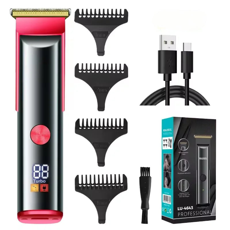 Professional Men's Hair Clipper New Multi Functional Beard Barber USB Charging Portable Cordless Hair Trimmer