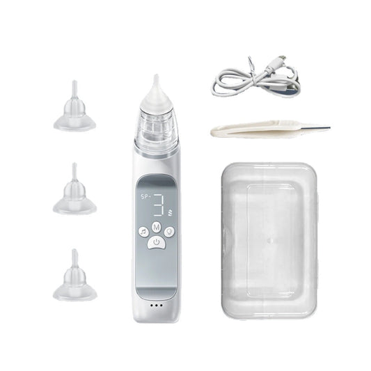 Kid Nasal Aspirator Electric Nose Sucker Nose Cleaner for kids 3 Suction Levels Low Noise Anti-backflow 10 Soothing Music