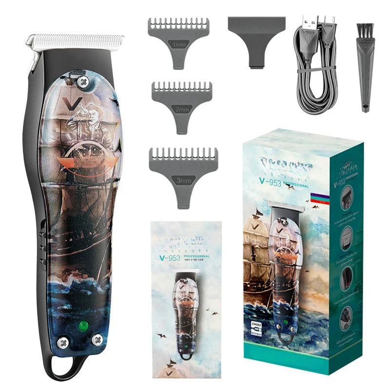 Cordless Professional Hair Trimmer Beard Grooming For Men Electric Trimmer Hair Cutting Machine Rechargeable Haircut