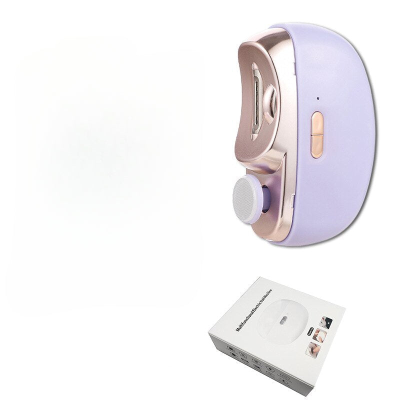 2 IN 1 Electric Nail Clipper Cutter With LED Light Automatic Nail Drill Trimmer For Kid Adult Manicure Tools Nails Clippers