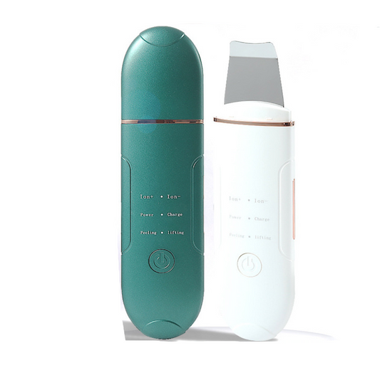 Ultrasonic Facial Skin Scrubber Skin Spatula Blackhead Acne Removal Device Pore Cleaner Deep Face Cleaning Peeling Lifting