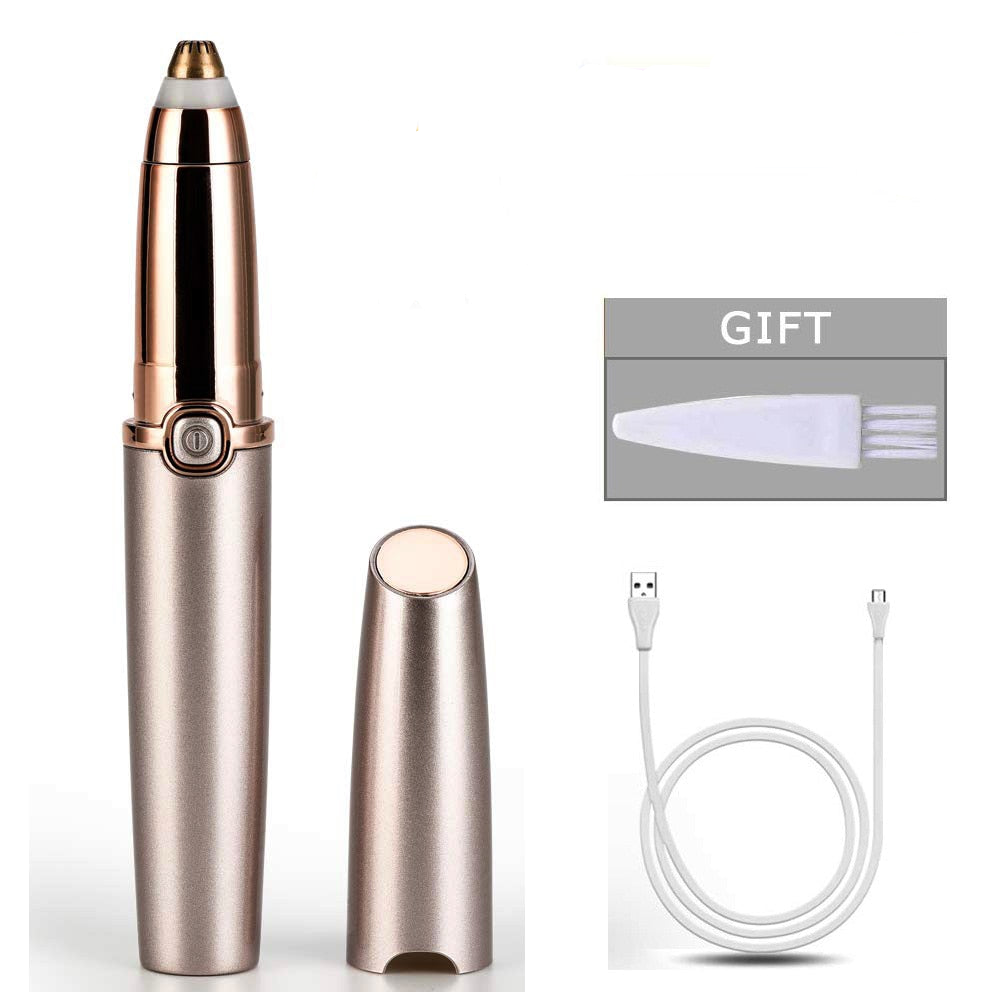 USB NEW Charger Design Eyebrow Trimmer for Women Electrical Eyebrow Hair Remover Eyebrow Razor Portable Epilator Facial Remover