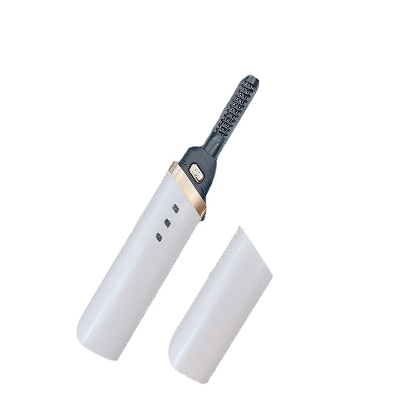 Electric Heated Eyelash Curler Portable Pen 40s Quick Heating USB Rechargeable Long Lasting Natural Eyelash Curler Makeup Tools