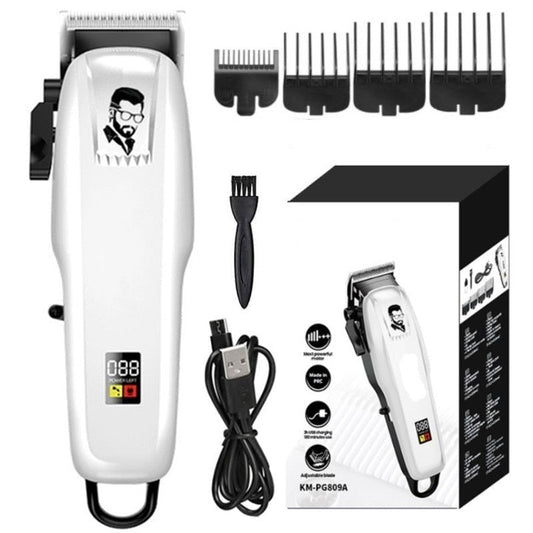 Adjustable Powerful Hair Clipper Barber Electric Hair Trimmer for Men Professional Cordless Hair Cutting Machine