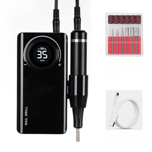 35000RPM Electric Nail Drill Machine USB Charging for Nail Gel Polish Professional E-file Milling Nail Files Salon Tool