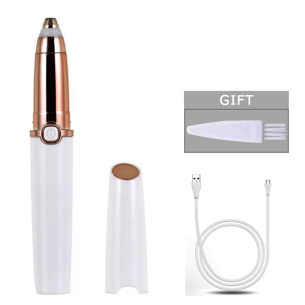USB NEW Charger Design Eyebrow Trimmer for Women Electrical Eyebrow Hair Remover Eyebrow Razor Portable Epilator Facial Remover