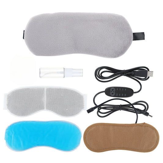 Heated Eye Mask Cold & Warm Eye Compress Aroma Treatment Dry Eyes Dark Circles Eye Bags Stye Headache Reliever Sleep Aid
