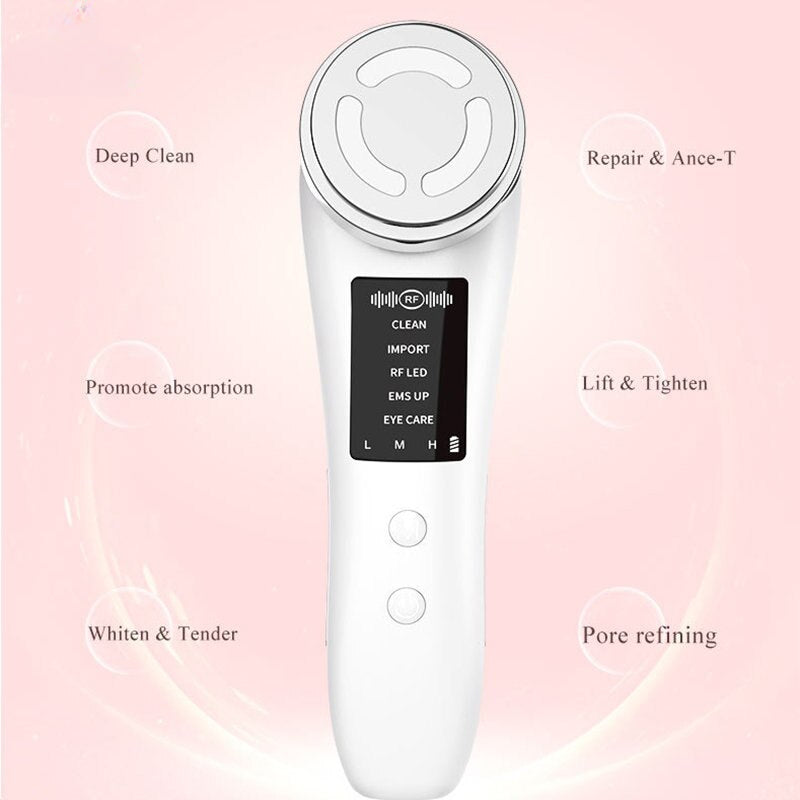 5 Modes High Frequency Facial Massager Anti Acne Microcurrent Lift Skin Tightening Remover Wrinkle Beauty Apparatus