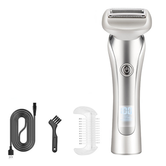 Electric Razor for Women Bikini Trimmer Painless Lady Electric Shaver Wet and Dry Pubic Hair Removal Trimmer for Underarm Arm