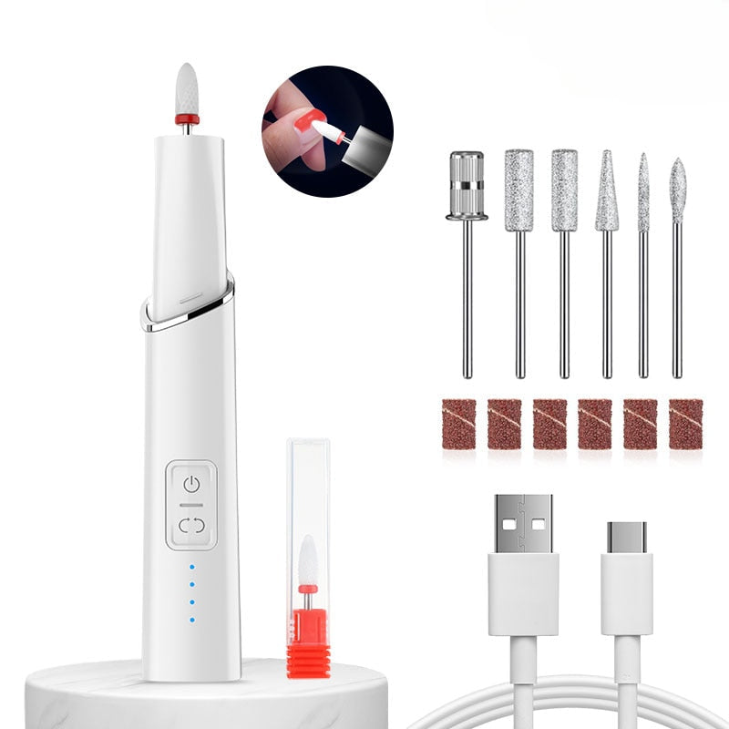 15000RPM Electric Nail Drill Mill For Manicure With 4 Kinds Of Speed Regulation Art Pen Manicure Tools For Gel Removing