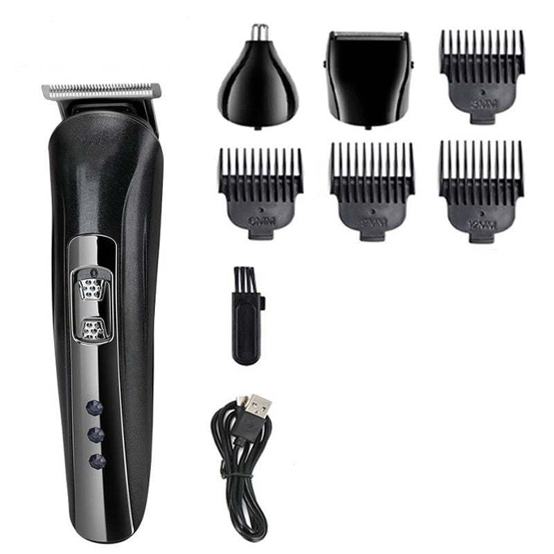 Multifunctional USB Hair Clipper Rechargeable Electric Hair Clipper Electric Shaver Beard Shaver Hair Clipper
