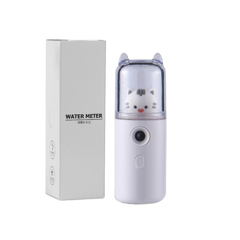 Cute Cat Mini Portable Hand-held Rehydrator Humidifier Face Sprayer USB Charging Water Replenishment Instrument 30ml