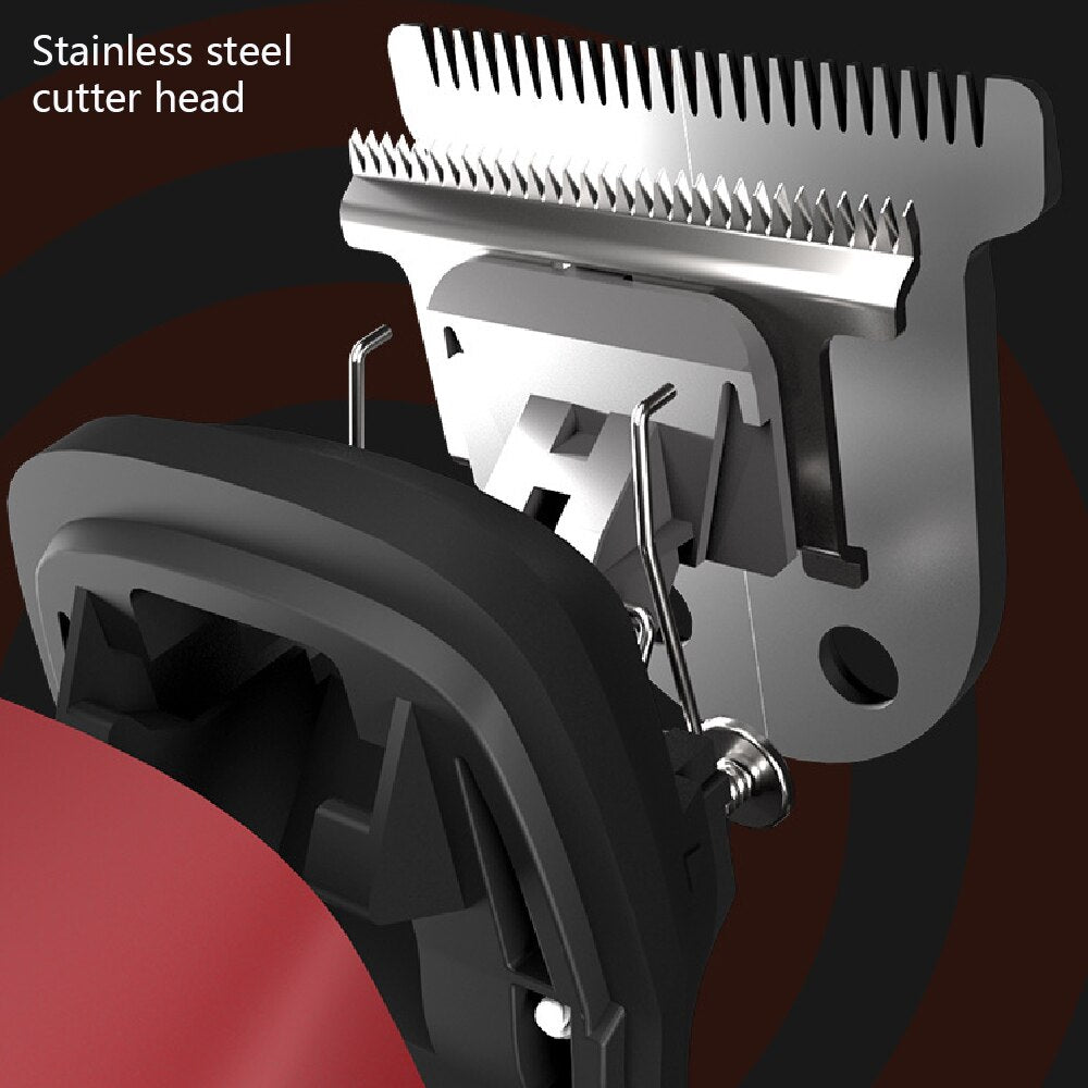 6 in 1 Electric Hair Clipper Hair Cutting Maching Wireless Trimmer Men Professional Clipper Machine Rechargeable Hair Cut Barber