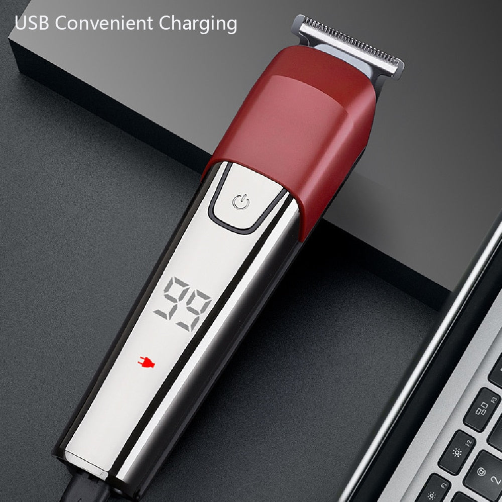 6 in 1 Electric Hair Clipper Hair Cutting Maching Wireless Trimmer Men Professional Clipper Machine Rechargeable Hair Cut Barber