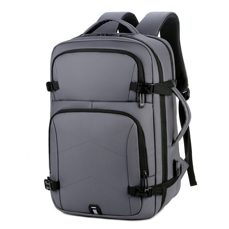 Mens Backpacks Multifunctional Waterproof Film Laptop Backbag Business USB Charging Wearable Personality Bag For Rucksack Man