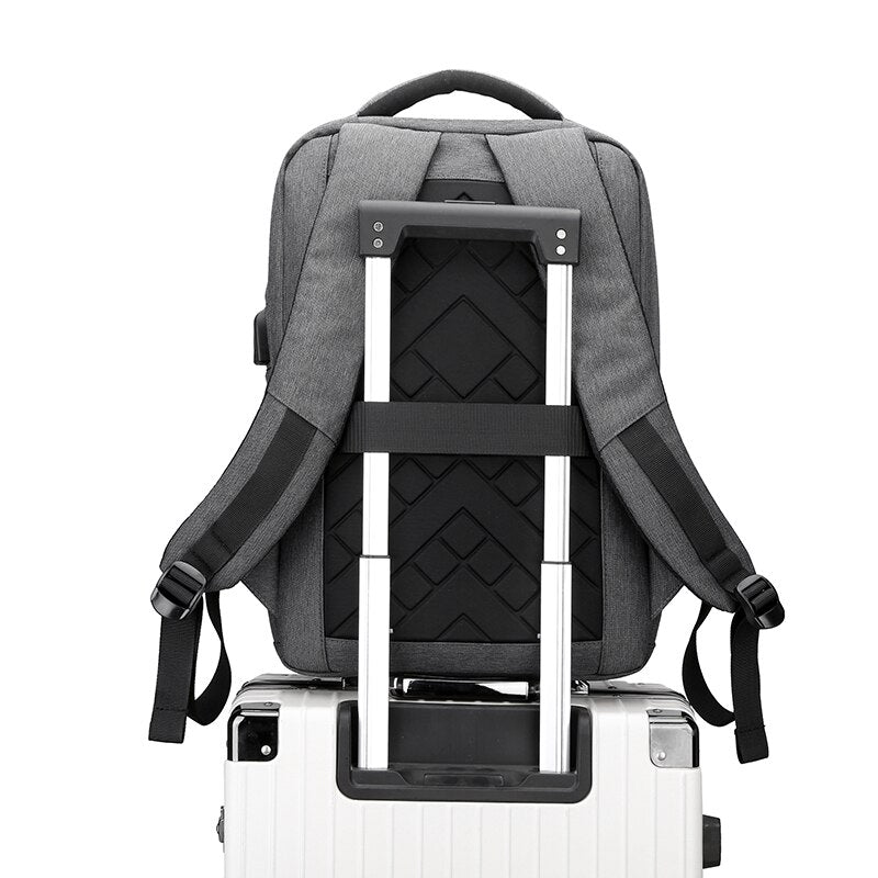 Mens Backpacks Multifunctional Waterproof Bag USB Charging Laptop Rucksack Male Business Travel Bagpack Multi-compartment Design