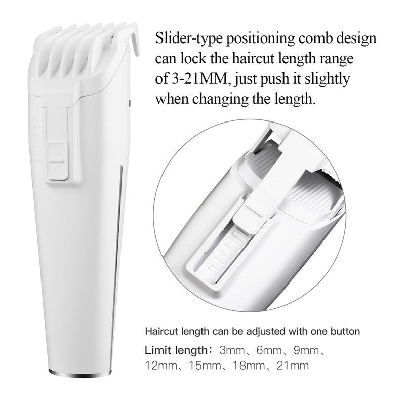 Electric Coldless Hair Clippers Low Noise Hair Cutting Shaver Adjustment Blade Haircut For Men Hair Beard Trimmer Machine