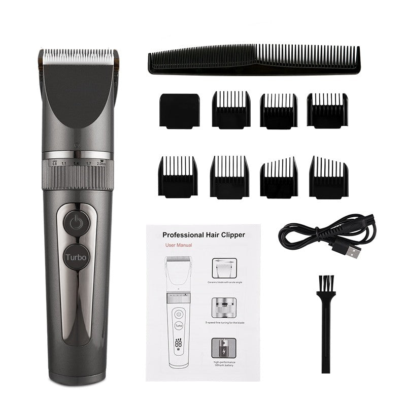 Rechargeable Electric Hair Clippers Hair Cutter Professional Barber Trimmer Razor Digital Shaver Machine