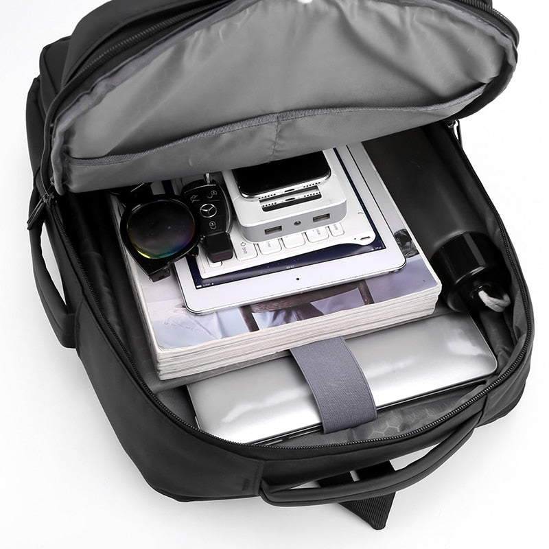 USB Charging Backpack For Men Multifunctional Nylon Business Bags Portable Casual Laptop Rucksack Male Scalable Design