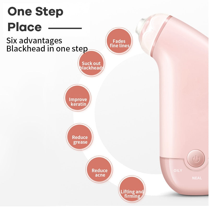 Blackhead Remover Vacuum Acne Pimple Black Spot Suction Instrument Cleaner Electric Beauty Pore Exfoliating Skin Care