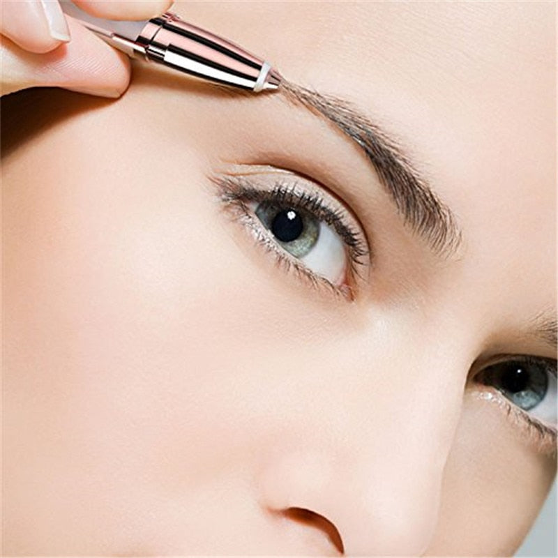 Women Electric Eyebrow Trimmer Mini Painless Eye Brow Epilator Lipstick Brows Hair Remover Razor Facial Hair Remover