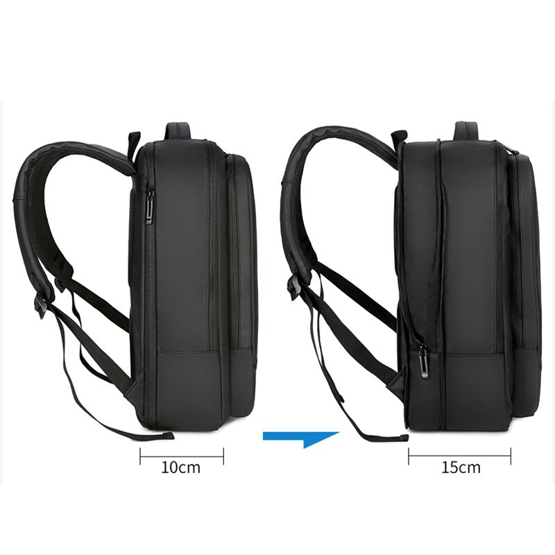 Mens Backpacks USB Charging Waterproof Bags For Male Multifunctional Laptop Rucksack Business Portable Bagpack Extensible Design