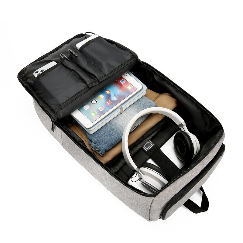 Business Men's Backpack Large-capacity Waterproof Bag Multifunctional USB Charging Laptop Bagpack Male Travel Office