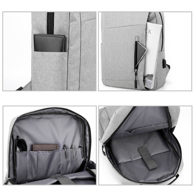 Men's Backpack Multifunctional Waterproof Business Bags Portable Casual Rucksack Male Laptop Backpack USB Charging Design