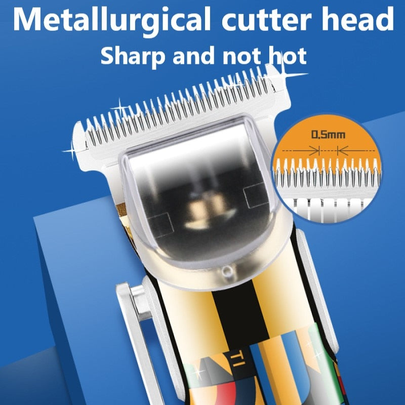 Professional Hair clipper Rechargeable Hair Trimmer Electric Hair Cutting Machine Cord or Cordless Use Barber clipper