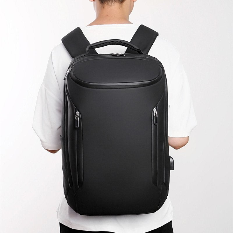 Business Backpack For Men Portable USB Charging Bag Waterproof Oxford Cloth Rucksack Male Multifunction Laptop Bagpack
