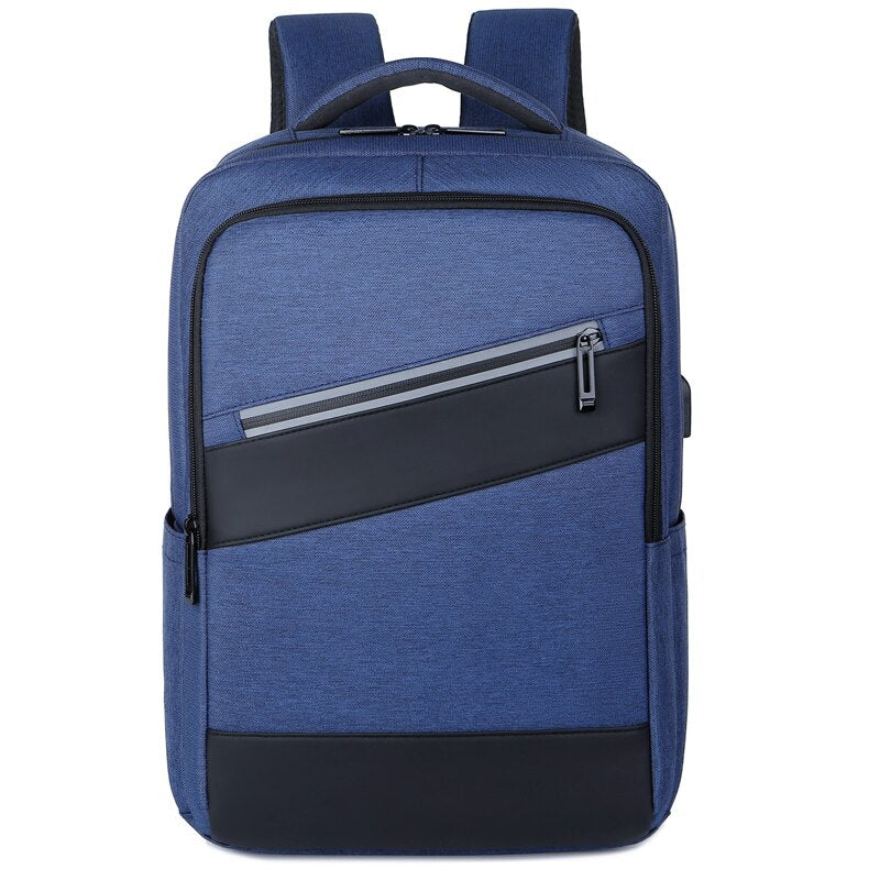 Backpack For Men Multifunctional Man's Business Bag USB Charging Waterproof Rucksack Male For Laptop Trolley Strap Design