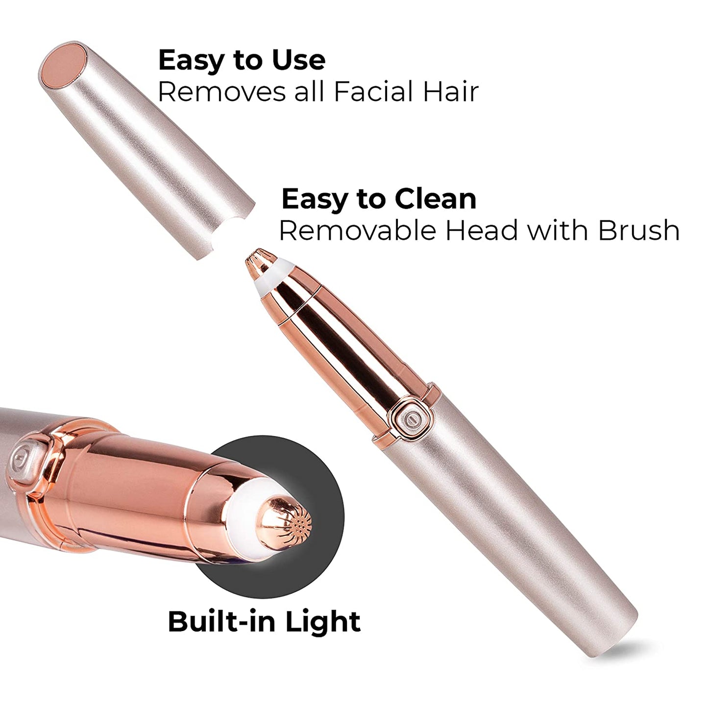 USB NEW Charger Design Eyebrow Trimmer for Women Electrical Eyebrow Hair Remover Eyebrow Razor Portable Epilator Facial Remover