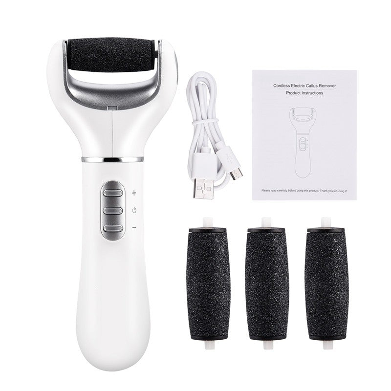 Electric Foot File Callus Remover Usb Rechargeable Pedicure Dead Skin Callus Remover Foot Skin Care Machine +Replacement Heads