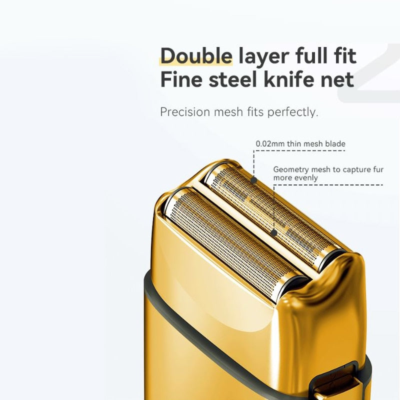 5-speed Electric Shaver for Hair Beard Rechargeable Bald Shaving Machine for Men Fade Finishing Tool Shaper