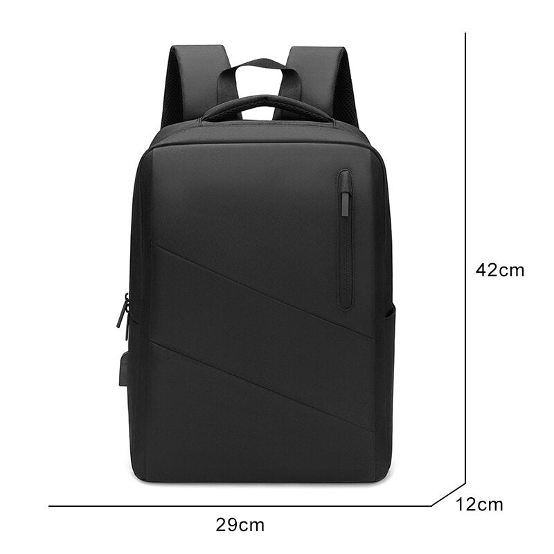 Business Backpacks For Men USB Charging Multi-function Bag For Laptop 15.6 Casual Waterproof Oxford Cloth Rucksack Man