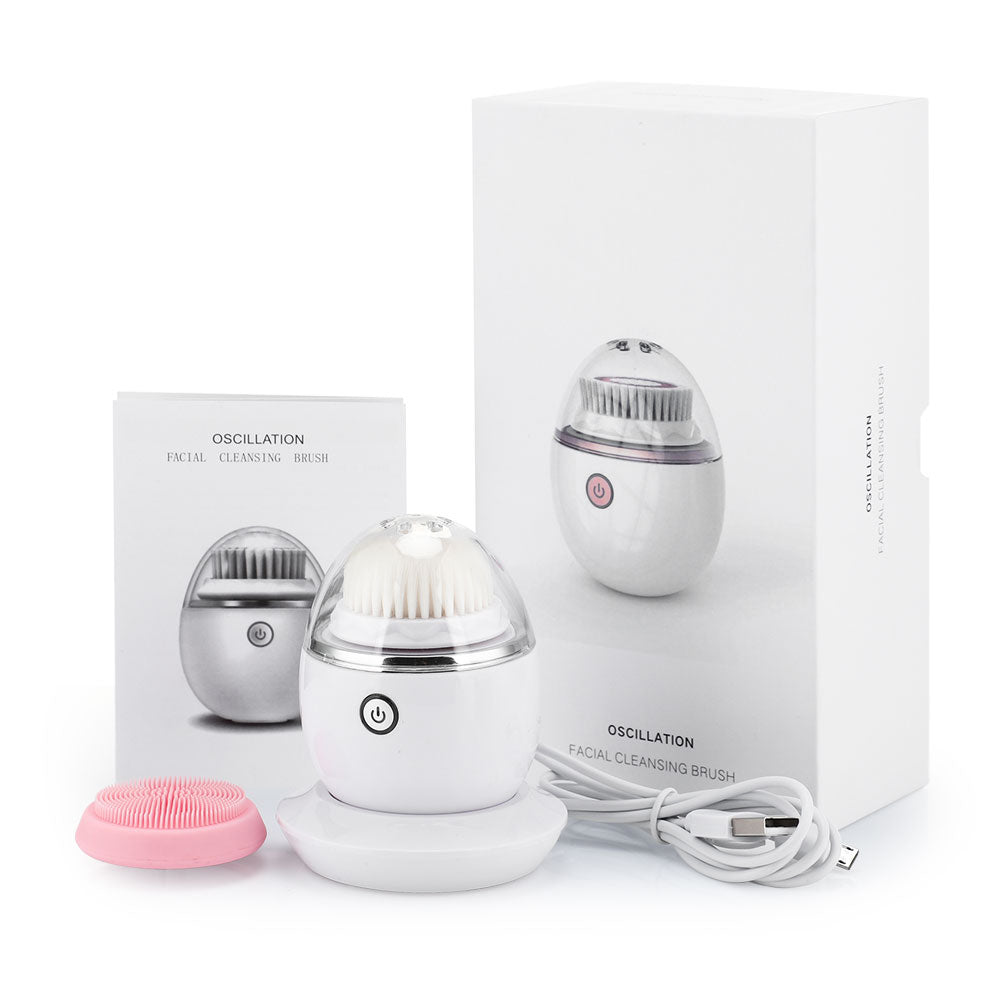 Electric Facial Cleansing Brushes Waterproof Face Cleanser Sonic Vibrating Face Massager Wireless Charging Skin Care