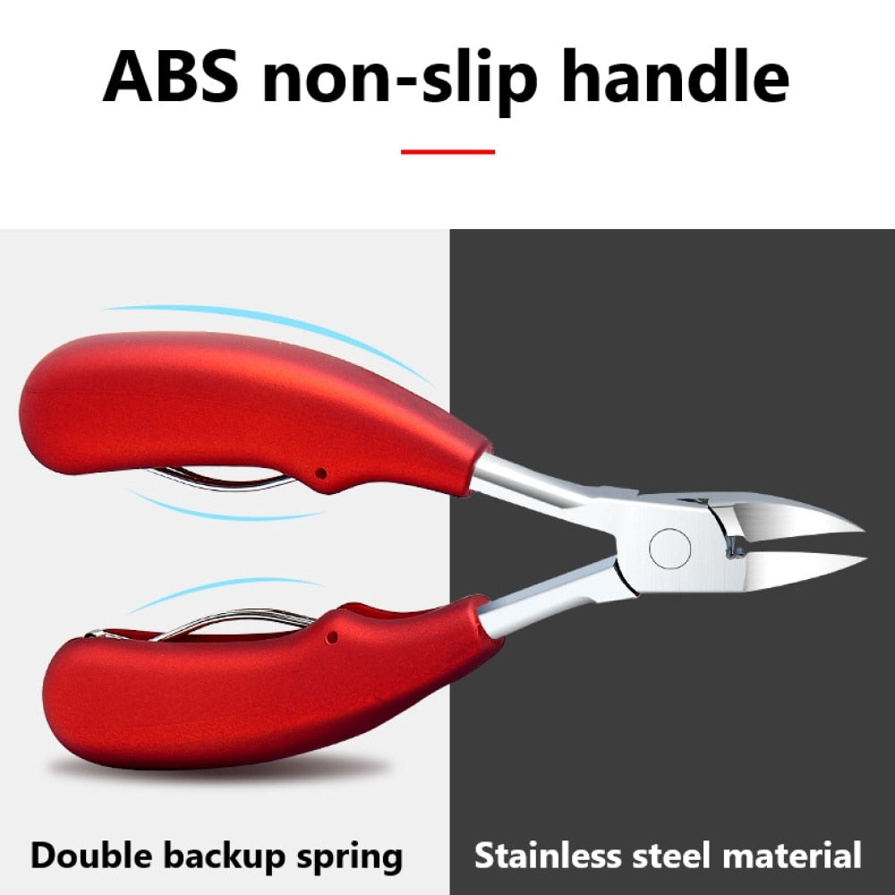 Toe Nail Clippers Nail Correction Thick Nails Ingrown Toenails Nippers Cutters Dead Skin Dirt Remover Pedicure Care Tool